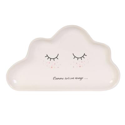 [A1712] - White Ceramic 'Nuage' Storage Cup (Like On a Cloud . . . ) - 24x14cm