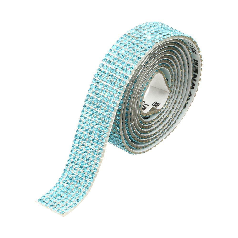 Yard Colorful Arts Crafts Crystal Sticker Glitter Self-Adhesive Rhinestone Trim Tape Diamond Ribbon