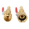 2PCS RV Blowout Adapter Internal External Thread Winterizing Fitting with Ball Valve for Boat Camper Travel Trailer