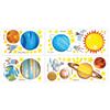 DECOWALL Space and Planets Wall Kids Wall Transfer Wall Art Bathroom Kids Wallpaper DS8-1307 (Medium) Sticker, Decor, Kindergarten, Nursery, Room,