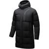 Anta Bequeme Lässige Schlichte Kapuzen-Warme Mittellange Daunenjacke Herren Oberbekleidung Basic-Schwarz 152517901-3