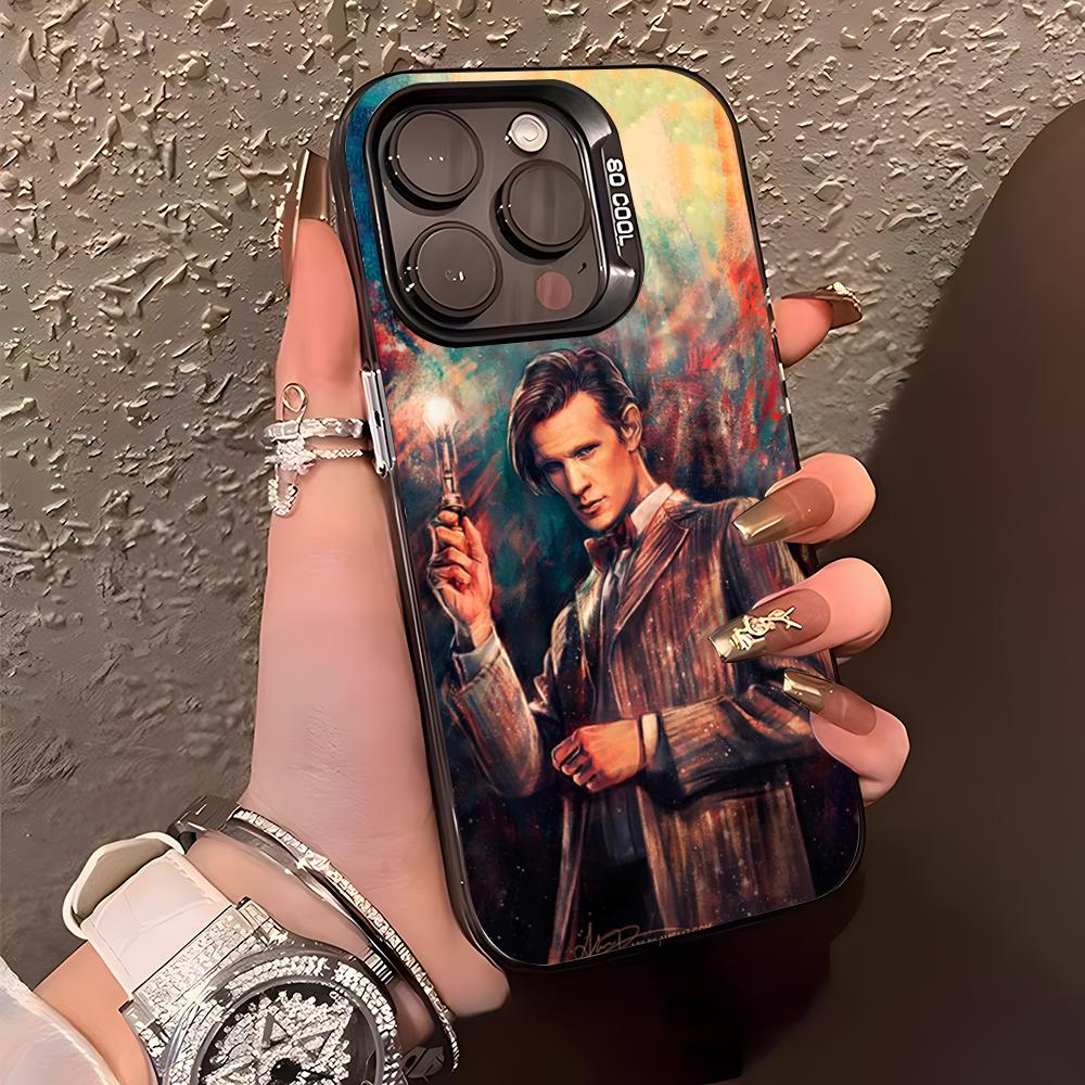 D-Doctor W-Who Phone Case For IPhone17 Air 16 15 14 Plus 13 12 11 Pro XS Max Silver Black Bumper Case