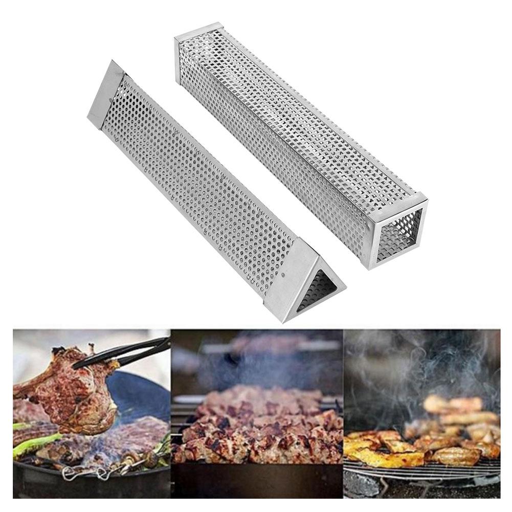 12in 304 Stainless Steel BBQ Smoker Tube Barbecue Accessory for Electric Charcoal Grill