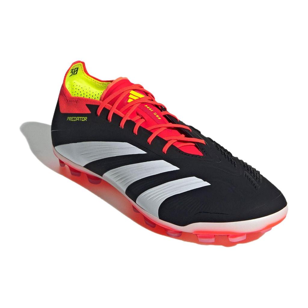 Adidas Predator Elite Round Toe Lace-Up AG (Rubber Short Studs) Artificial Grass Soccer Shoes Unisex Soccer Shoes Black IF3208