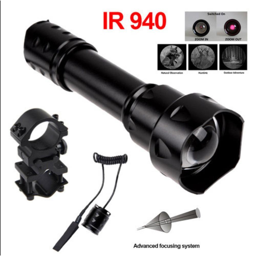 T20 850/940NM Infrared Torch | Retractable Zoom Aluminium Alloy Adventure Search Light