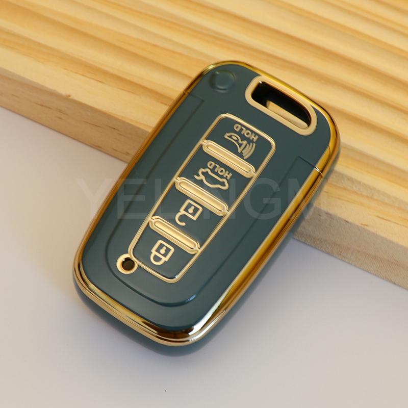 3/4 Buttons Car Key Case Cover For Kia Hyundai EQUUS Optima K5 Forte Opirus Rohens Ix35 SOUL SORENTO MOHAVE Borrego Shell Fob