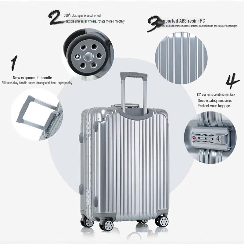 Batiannu Aluminum Frame Travel Luggage
