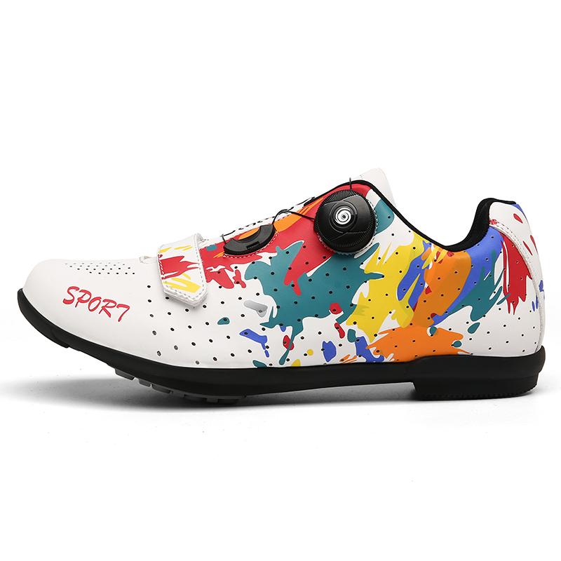 New Men Rubber Cycling Bicycle Shoes Cyclocross Professional Boots Bike Trainers Breathable Ultralight Shoes Cycling Sneakers