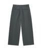 BIG UNION Striped Wide Pants (Gray)
