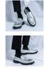 Men's Plus Size Tassel Leather Shoes for Formal Wear, Spring/Autumn Glossy Patent Finish, Perfect for Weddings and Business.