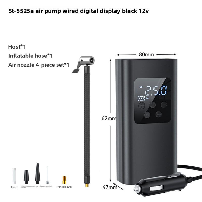 

Мини Портативный Велосипедный Насос Беспроводной Накачиватель Шин для Автомобиля Ручной Электрический Воздушный Насос для Транспортного Средства с Цифровым Дисплеем, USB Зарядкой и Манометром Car cigarette lighter