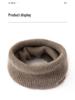 Women's 100% Pure Cashmere Neck Warmer - Versatile Solid Color Pull-On Knit Scarf