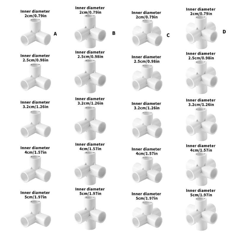 12PCS Professional Water Pipe Couplings Building Furniture Greenhouse Shed Pipe for Home Plumbing and Irrigation Systems