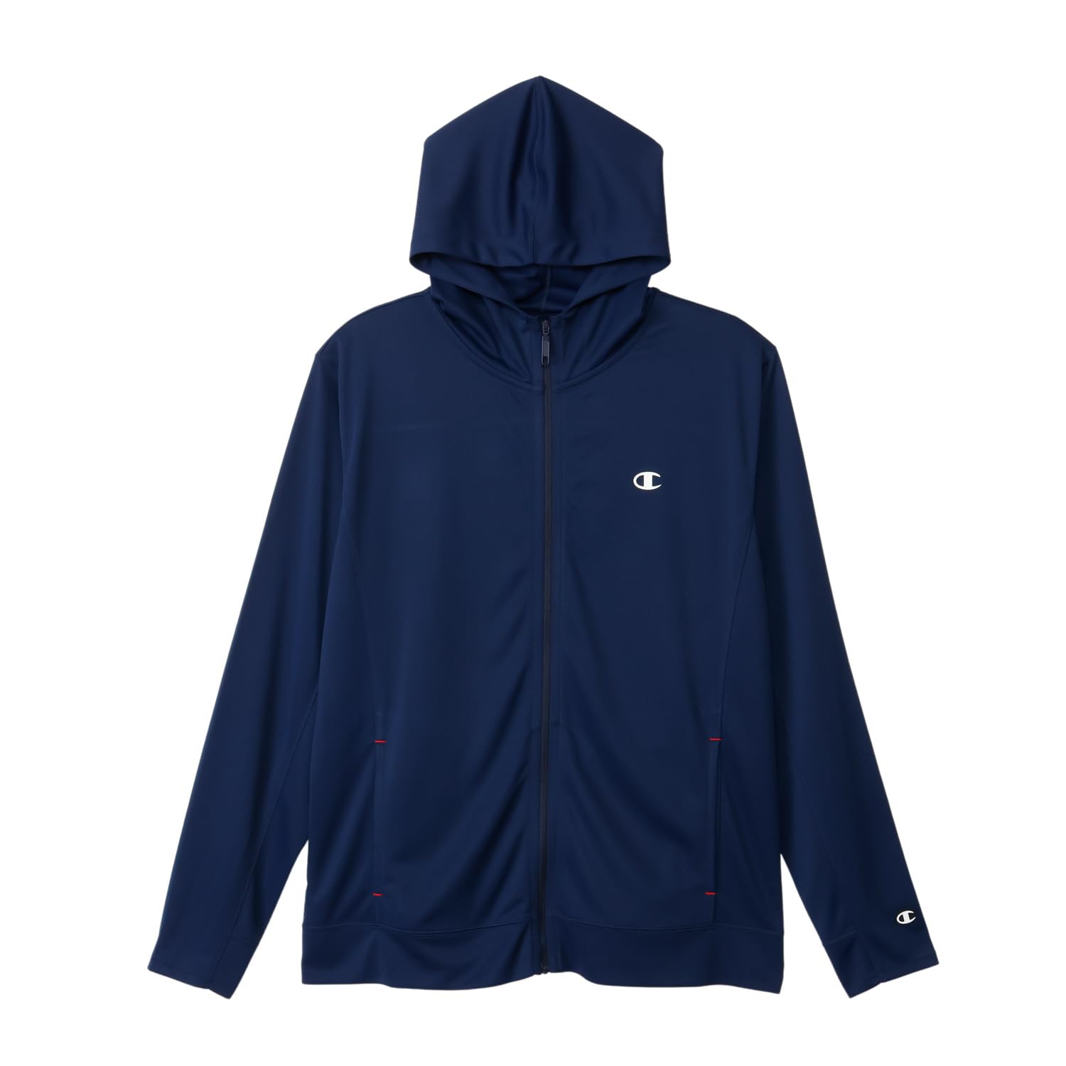 

Champion Long Sleeve UV Odor Zip Hooded Basic Dark Navy Men s Hoodie, Protection, 100% Polyester, Antibacterial, Resistant, Quick-Drying, One-Point