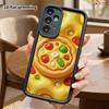 Phone Case: 2D flat design suitable for Samsung Galaxy A34 A35 M05 M06 S20 S22 S21 FE Plus 5G protective case, cartoon pizza, perfect Christmas and Ha