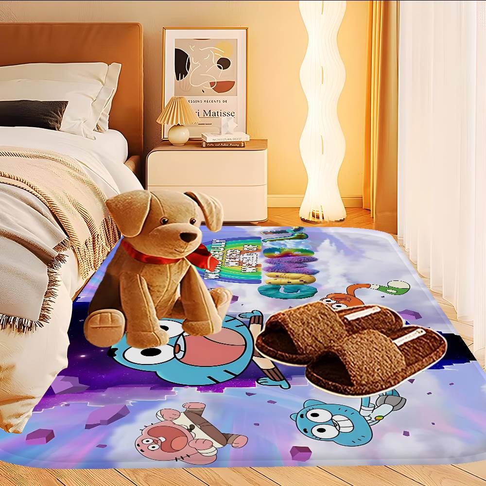 The Amazing World Of Gumball Floor Mat Retro Multiple Choice Living Room Kitchen Rug Non-Slip Modern Home Decor