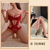 Purple Erotic Underwear, Sexy Lace Hollowed-out Suspenders Show Large Perspective, Free Backless Pajamas, Pure Desire Set
