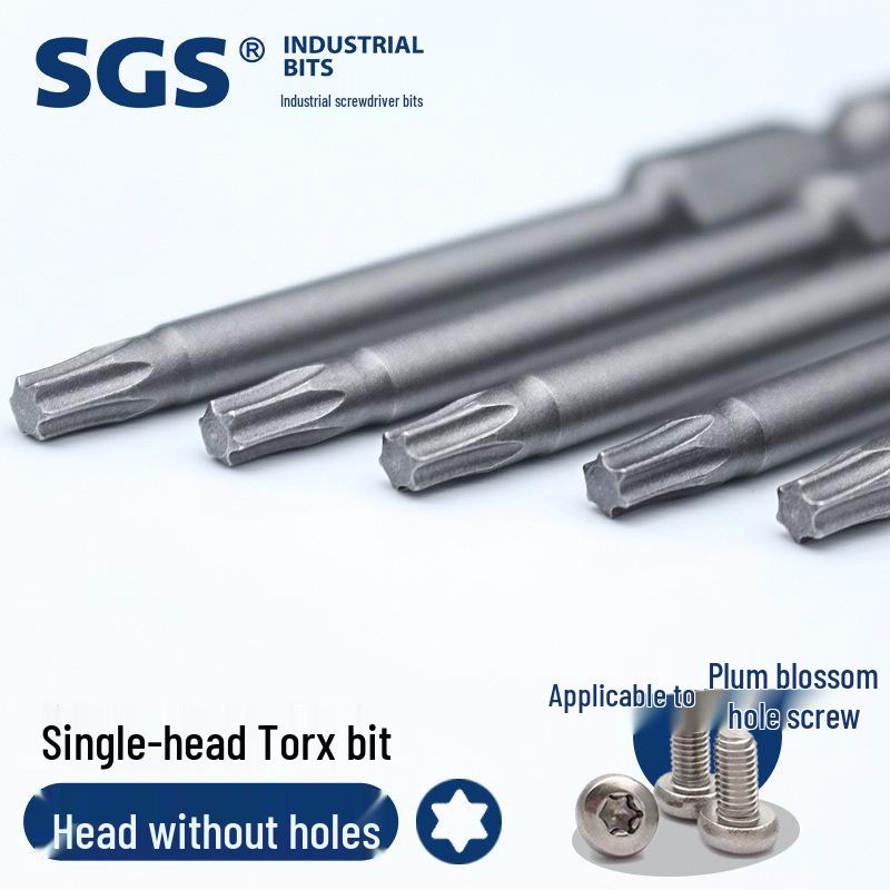 Torx T10 Phillips Screwdriver Bit, S2 High Hardness, Sandblasted, Single Head, Impact Driver Attachment
