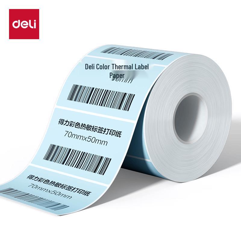 Deli 70x50mm Tri-Proof Color Thermal Labels