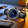 Men Wristwatch Business Quartz Clock Simple Leather Watch