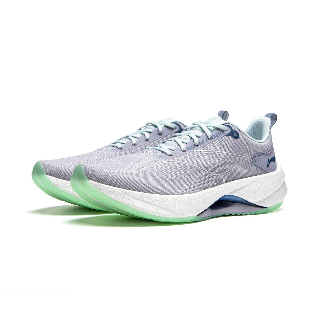 New LiNing Super Light 21 Cushioning Anti Slip Wear Resistant Breathability Low Top Running Shoes Women's Purple Smoke Blue ARBU002-34