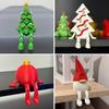3D Printed Christmas Ball Christmas Tree Ornament With Movable Joint Christmas Decorations Festive Tabletop Display Statue