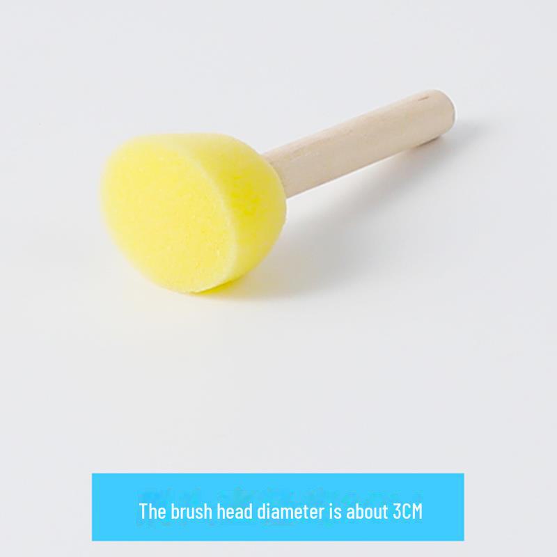 "Kids' Art Sponge Set: EVA Stamps, DIY Early Education, Graffiti Rollers & Painting Brushes"