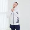 Beijigelleu Hooded Zip-Up Rash Guard Shorts Leggings Set Bel-X202N Navy