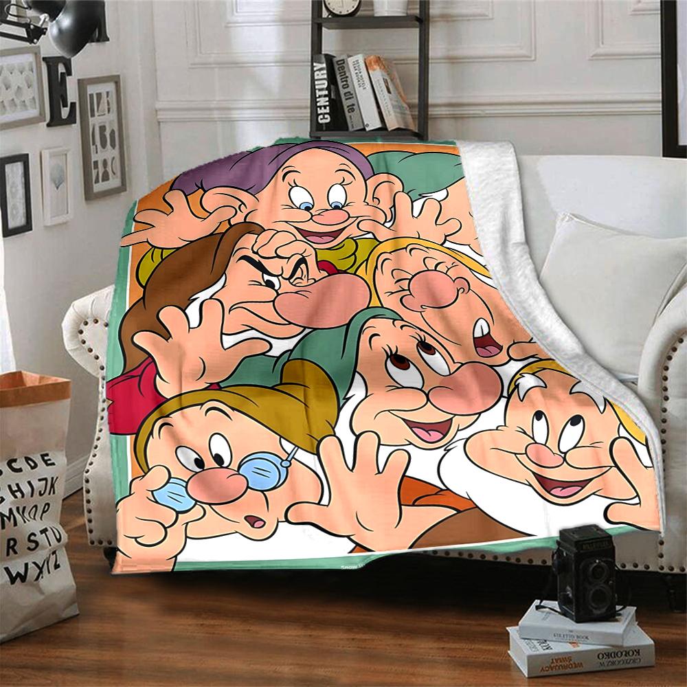 Seven Dwarfs Adventure Blanket Soft Throw Blanket For Home Bedroom Bed Sofa Travel Office Solid Christmas Blanket
