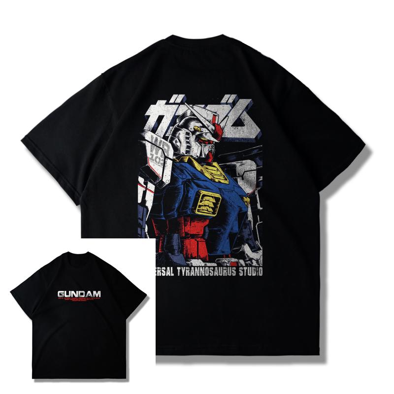 2026 New Gundam Graphic Print Tshirt Short Sleeve Tshirt Unisexs and Womens Tshirt Unisexs Top Summer S