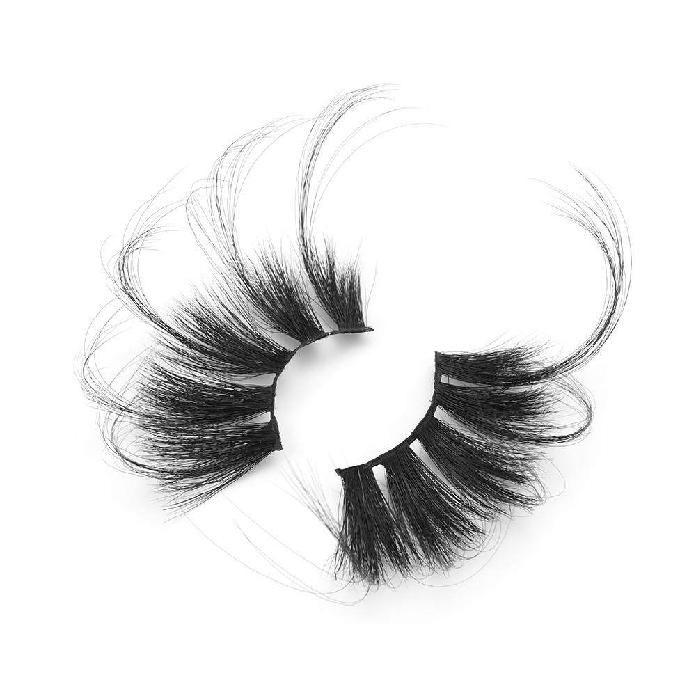 Super Long Fluffies Criss-cross False Eyelashes 100% 3D Mink Hair Lash Extension 70mm Lashes