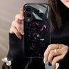 Unique Purple crystal Gradation High-end PhoneCase Glass PhoneCase for Samsung Galaxy S26 S25 S24 S23 S22 S21 FE,Ultra,Plus