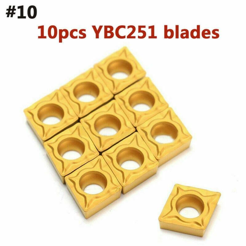 Versatile CNC Carbide Inserts Blade Cutter Lathe Turning Tool Kit 10pcs