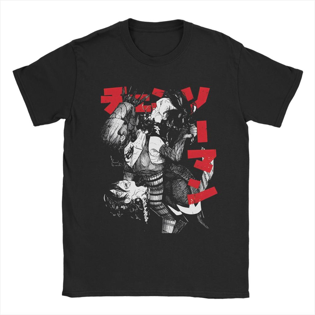 Funny Makima Chainsaw Man T Shirt For Men Women 100%Cotton Short Sleeve  Round Neck Summer Top Tee
