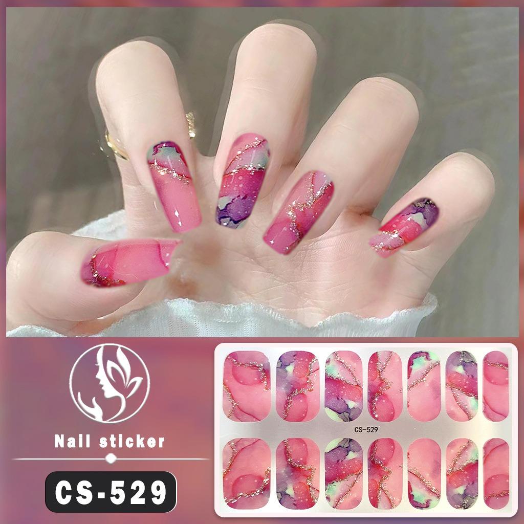 New Series of Waterproof Nail Stickers Made From Soak-free Gel Polish, Full Coverage, Solid Colour, with Iridescent Effect, Nail Paper, Nail Patch