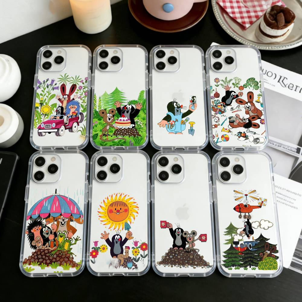 Sweet Cartoon T-The L-Little Mole Phone Case For iPhone 17 16 15 14 13 12 11 Mini Pro Max Plus Transparent Cover