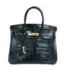 This Crocodile-patterned Cowhide Women's Bag Is a Fashionable Hand-shoulder Crossbody Bag with a Sense of Luxury and Elegance