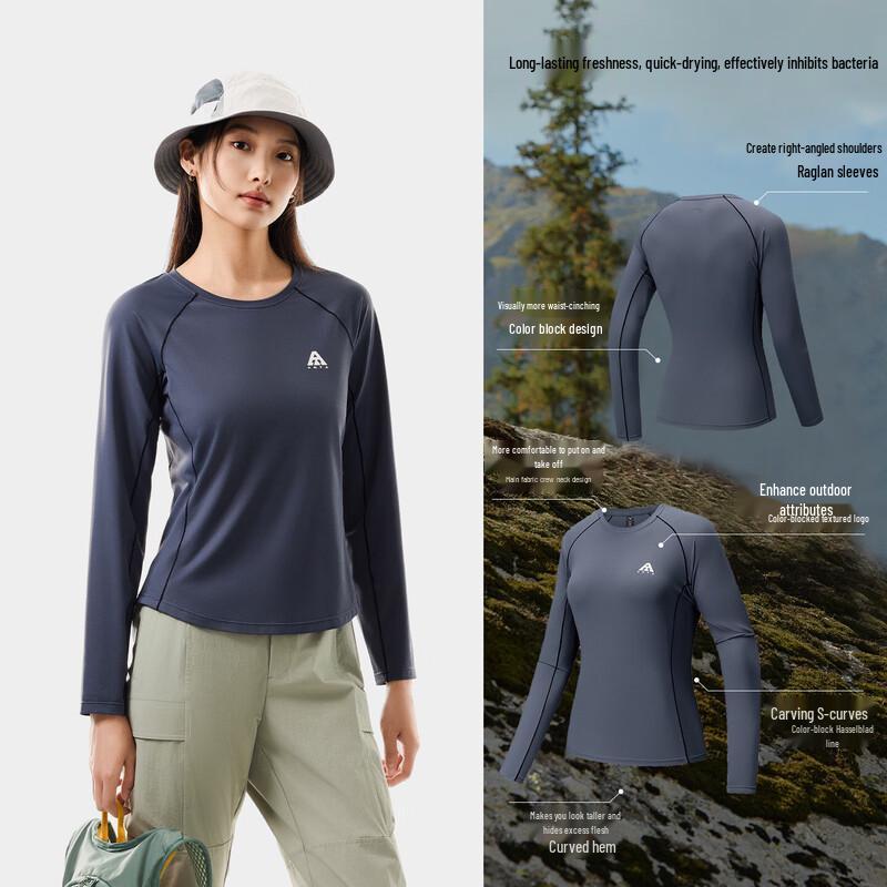 Anta Women s Earth Shell 3.0 Quick-Dry Long Sleeve T-Shirt S