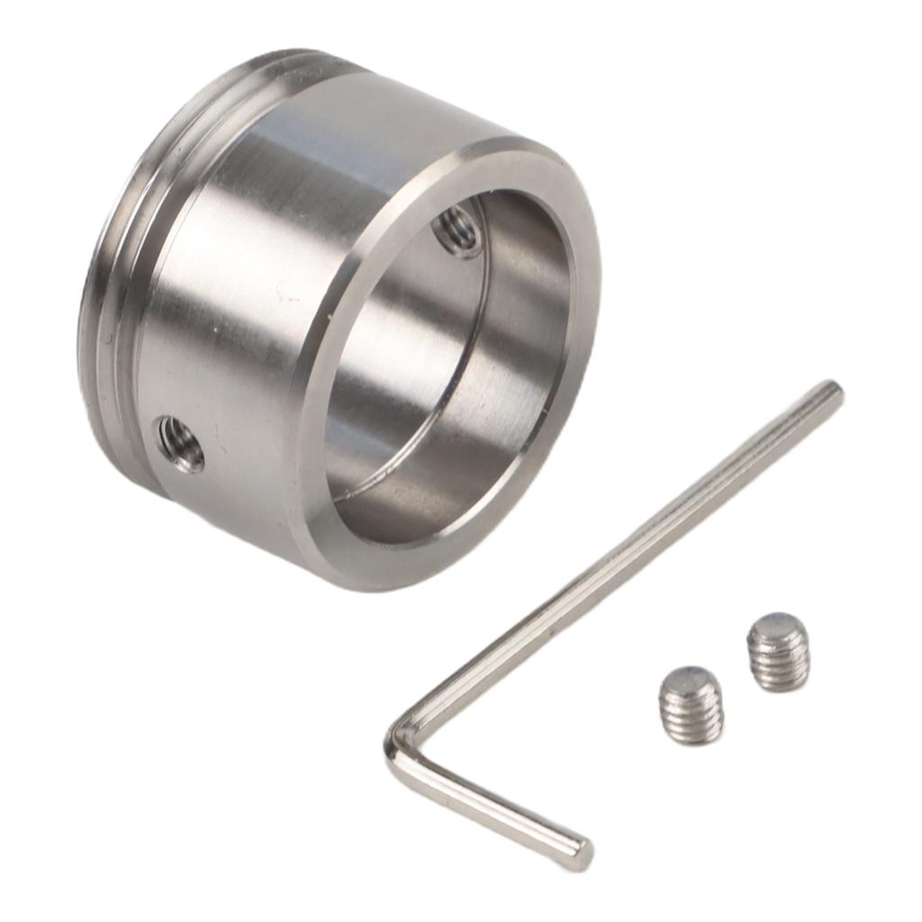 28.8*19*22MM Stainless Steel Valve Adapter Radiator Valve Compatibility Thermostat Radiator Valve Adapter Long-lasting Material