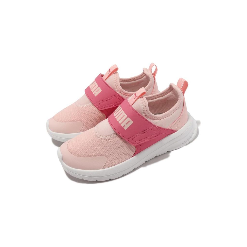 Puma Low Top Durable Breathable Kids Casual Shoes Kids Sneakers Pink 389135-05