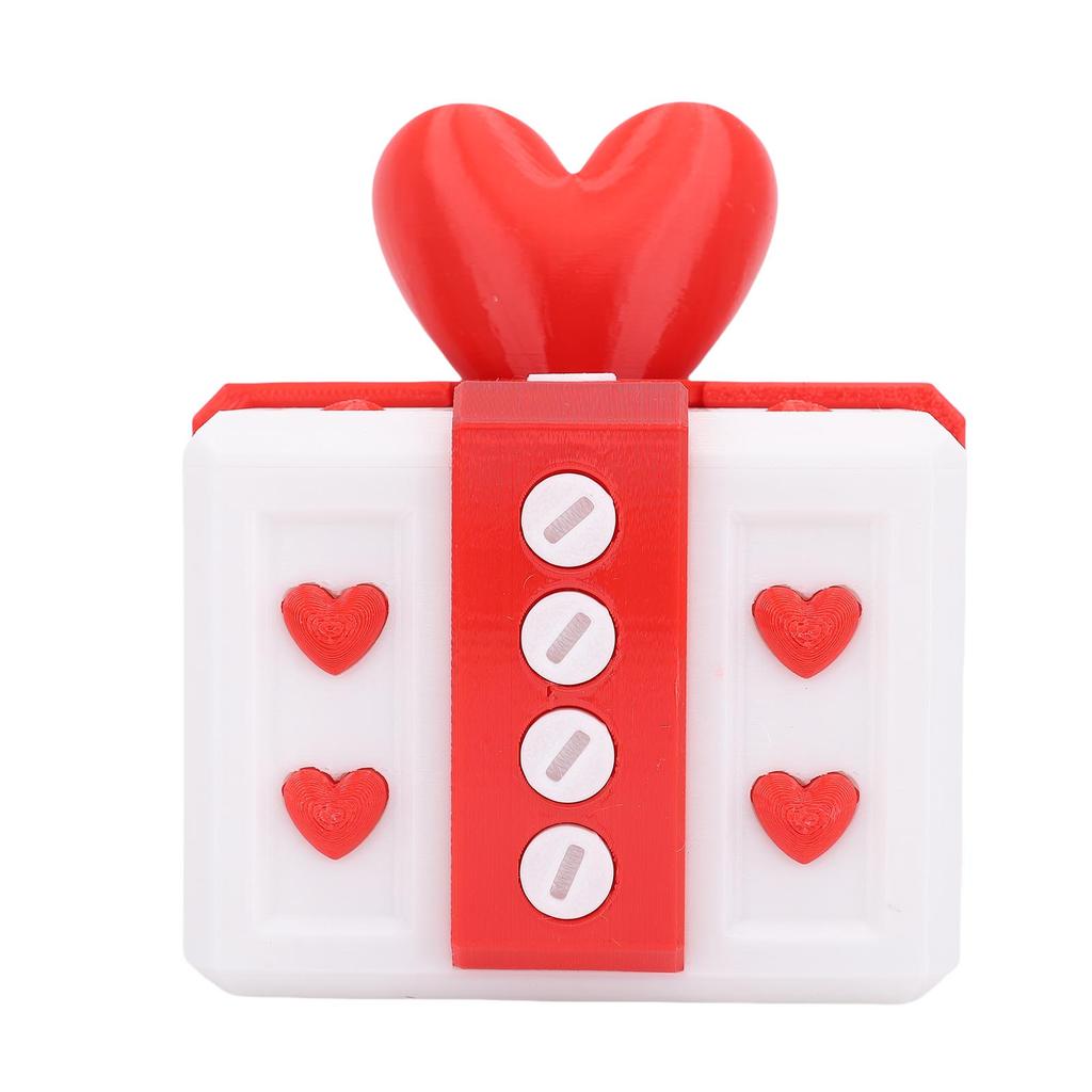 3.94in Annoying Gift Box with Screws 3D Printed Funny Prank Screw Box for Xmas Birthday Office Desktop Ornaments Red