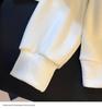 Plus Size Two-Piece Patchwork Polo Neck Sweatshirt - Women's Loose Slimming College Style for Spring & Autumn