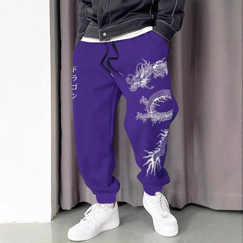 Sports Pants for Men Trendy Versatile Men's Pants Loose Trousers Spring and Autumn Casual Retro Pants Sweatpants