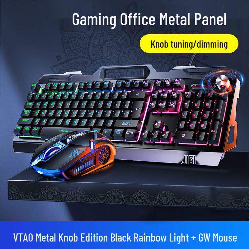 Esports Gaming Wired Keyboard, Mouse, and Headset Set