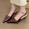 Fashion Women Heeled Sandals Pointed Toe Elegant Dress Shoes Summer Fashion Woman Pumps 2025 Designer Luxury Party Brand Mujer Zapatos