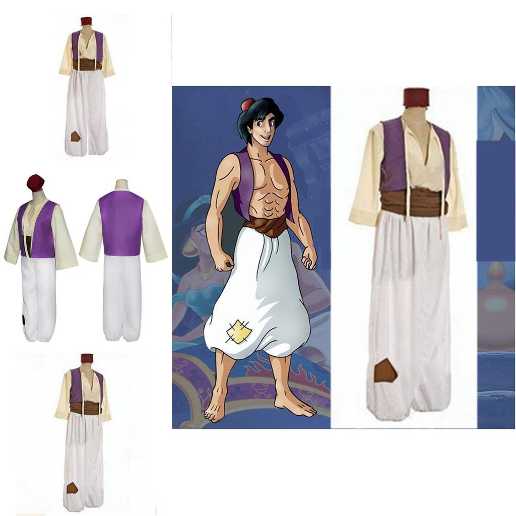 Versatile Aladdin And His Wonderful Lamp Prince Halloween Costume For Cosplay Events
