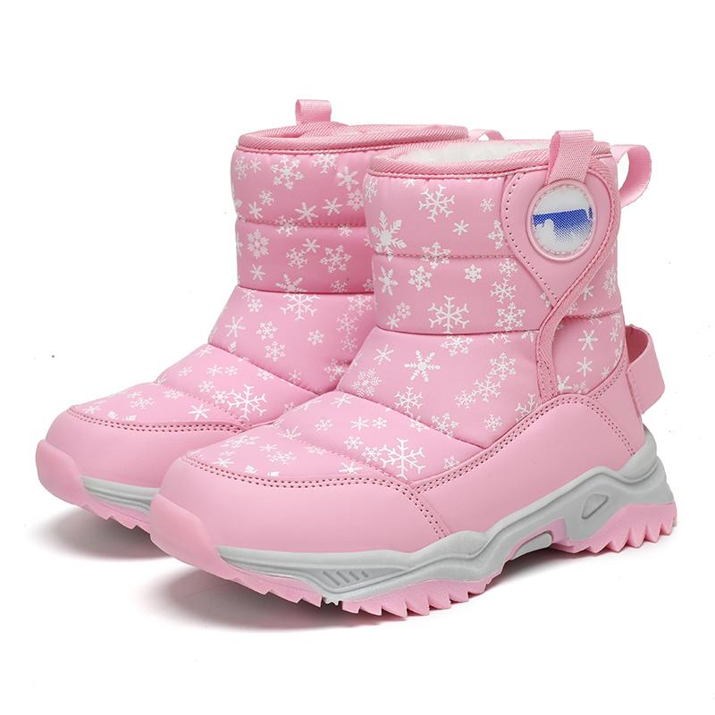 Herbst und Winter Jungen/Mädchen Outdoor Warme Kinder Schneestiefel Große Größe Stiefel 26-38 Kinder Schneestiefel für Mädchen