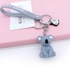 1 Pcs Creative Cartoon Geometric Faceted Dinosaur Panda Doll Keychain Couple Car Key Ring Backpack Hanging Gift