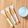 3pcs Silicone Face Mask Brushes, Flexible Facial Mud Mask Applicator Brush, Hair