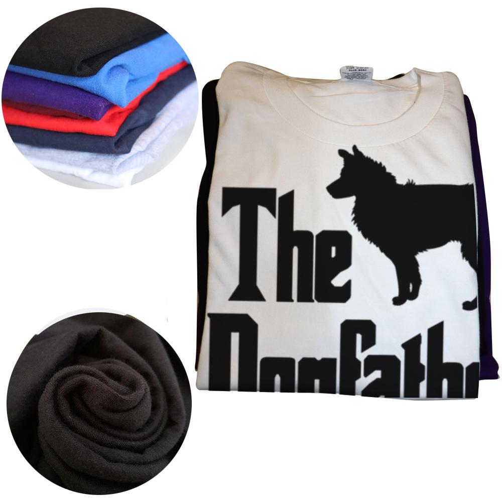 Funny The Dogfather Border Collie Dog Graphic Tshirts Men Womens Fashion Casual Tshirt 100 Cotton Loose Oversized T Shirt